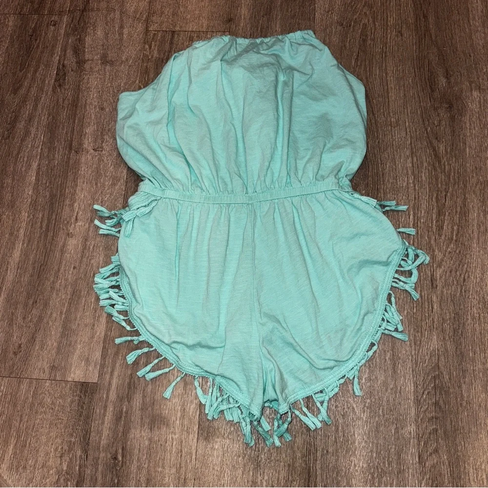 Victoria’s Secret Aqua Fringe Romper